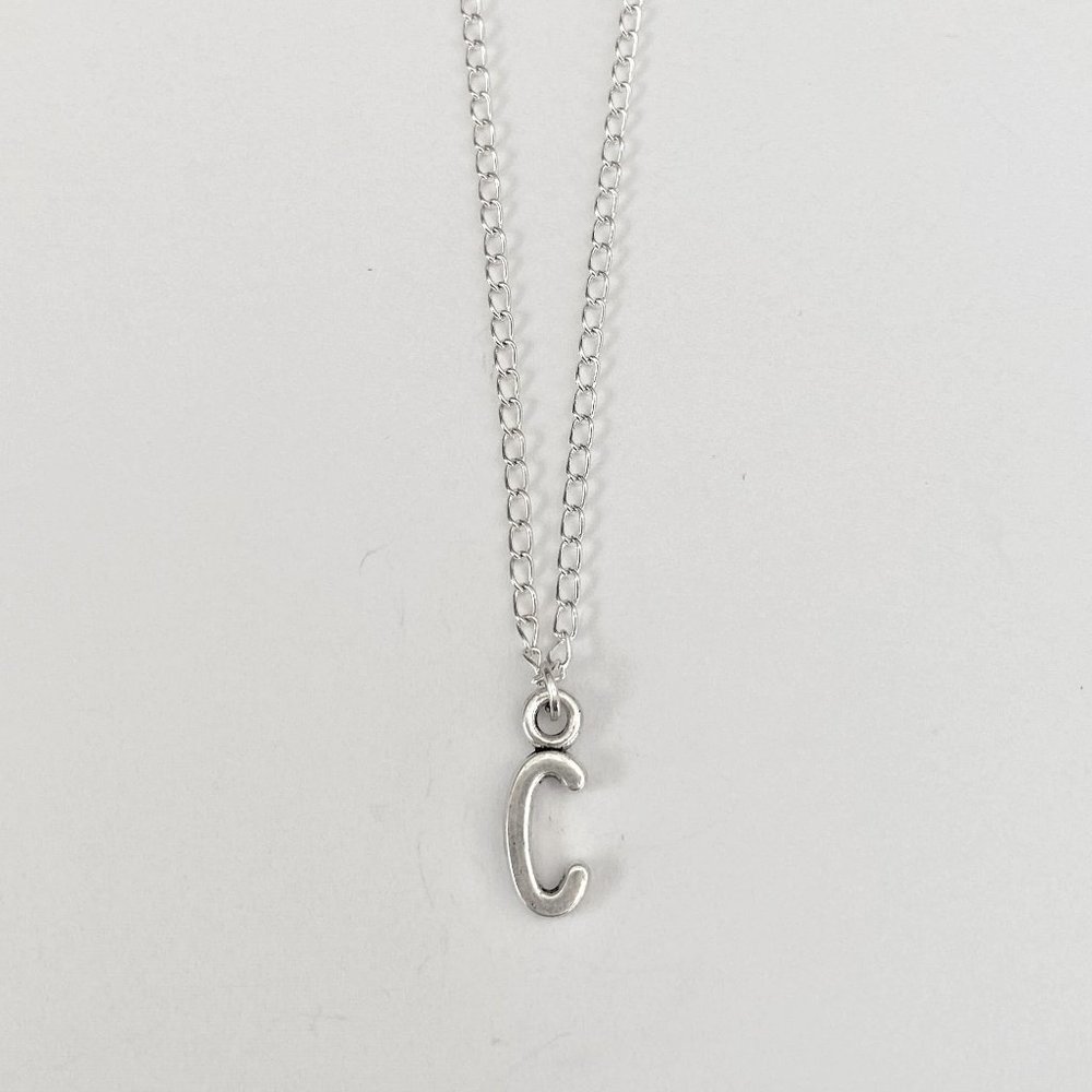 3 for $49 New Silver "C" Initial Necklace